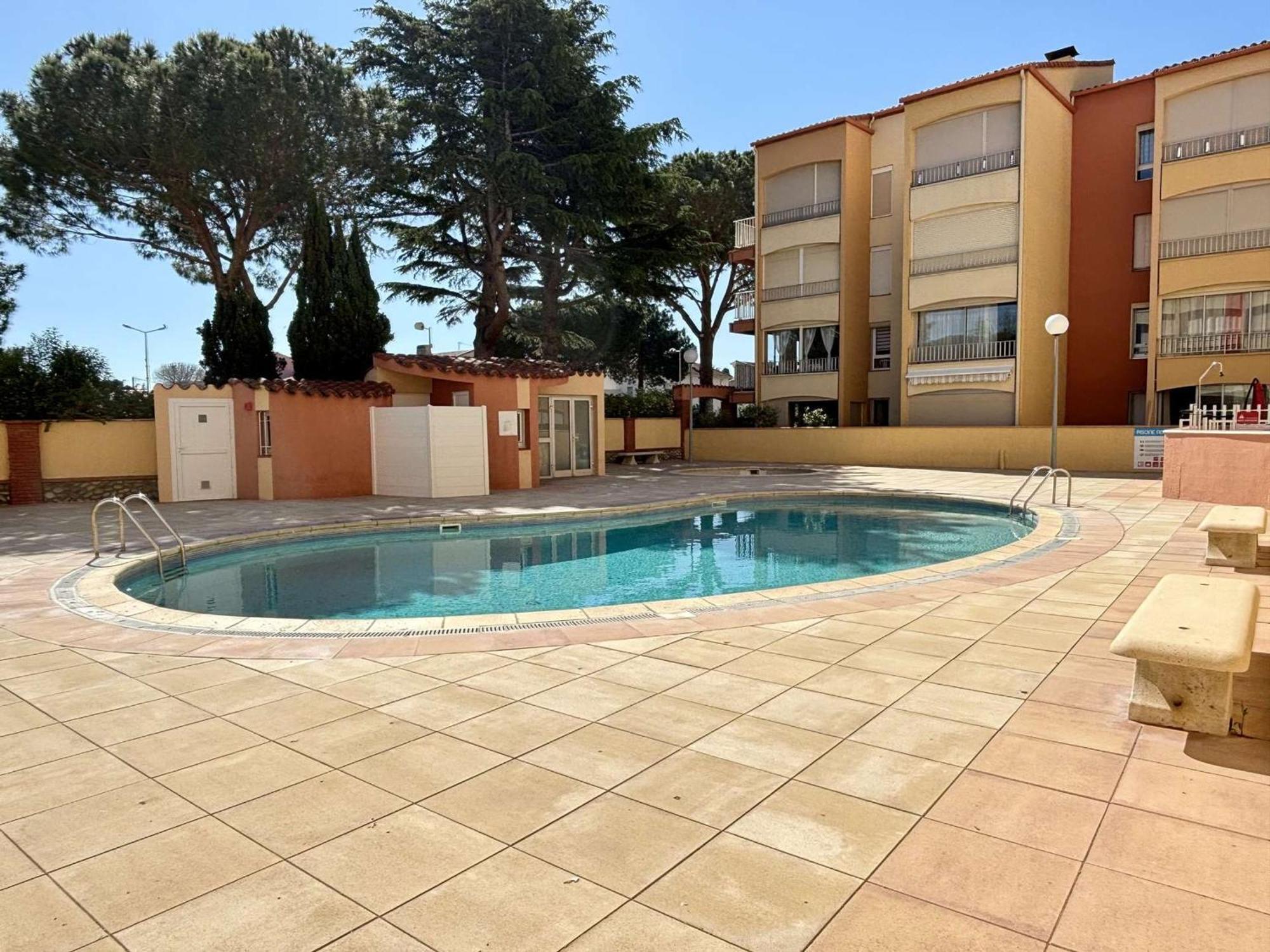 Studio/Cabine 4 Pers, Piscine, Proche Mer, Argeles-Sur-Mer - Fr-1-225-33 エクステリア 写真